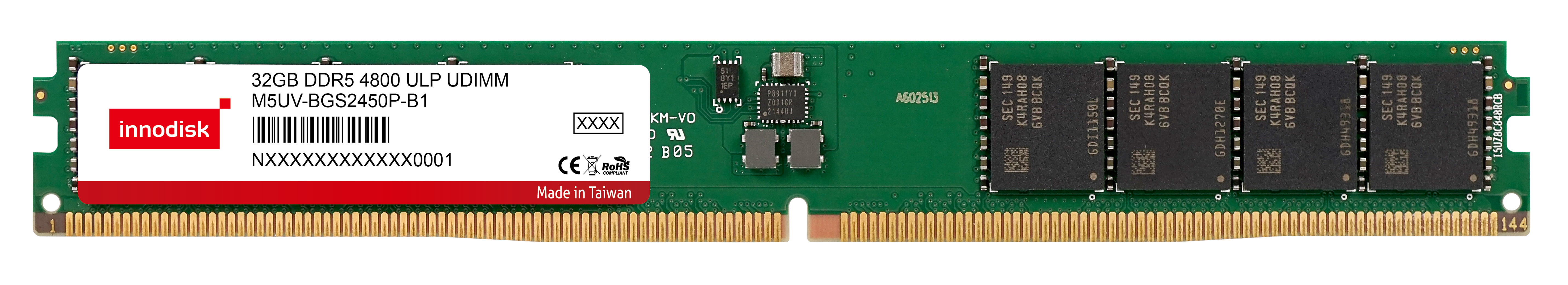 Низкопрофильные модули оперативной памяти DDR5 от Innodisk