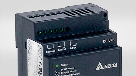 ИБП постоянного тока серии Chrome от Delta Electronics для монтажа на DIN-рейку